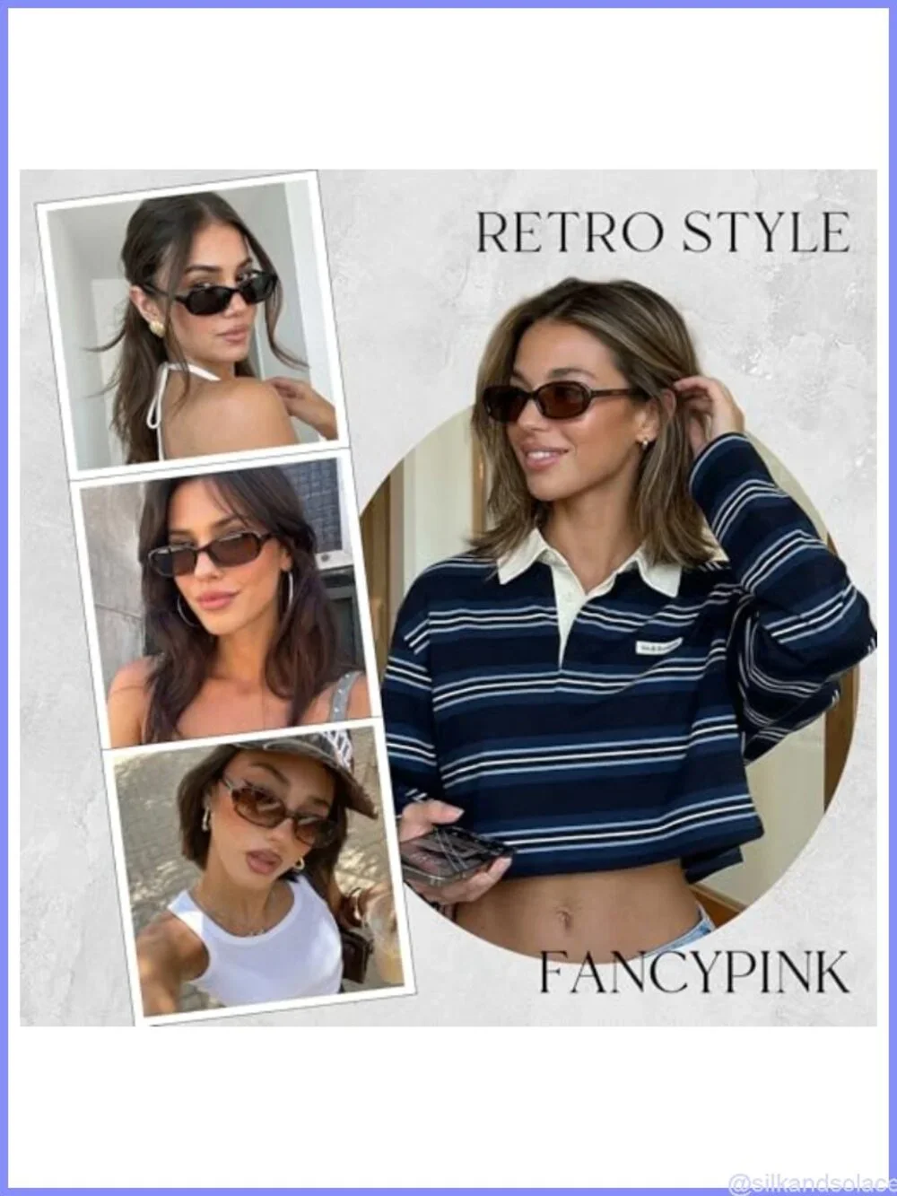 Oval Retro Polarized Sunglasses UV400 Half-Frame Lightweight Unisex Adult